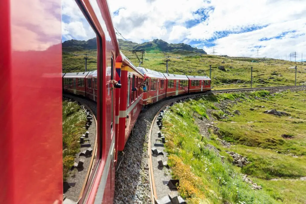 Switzerland scenic train