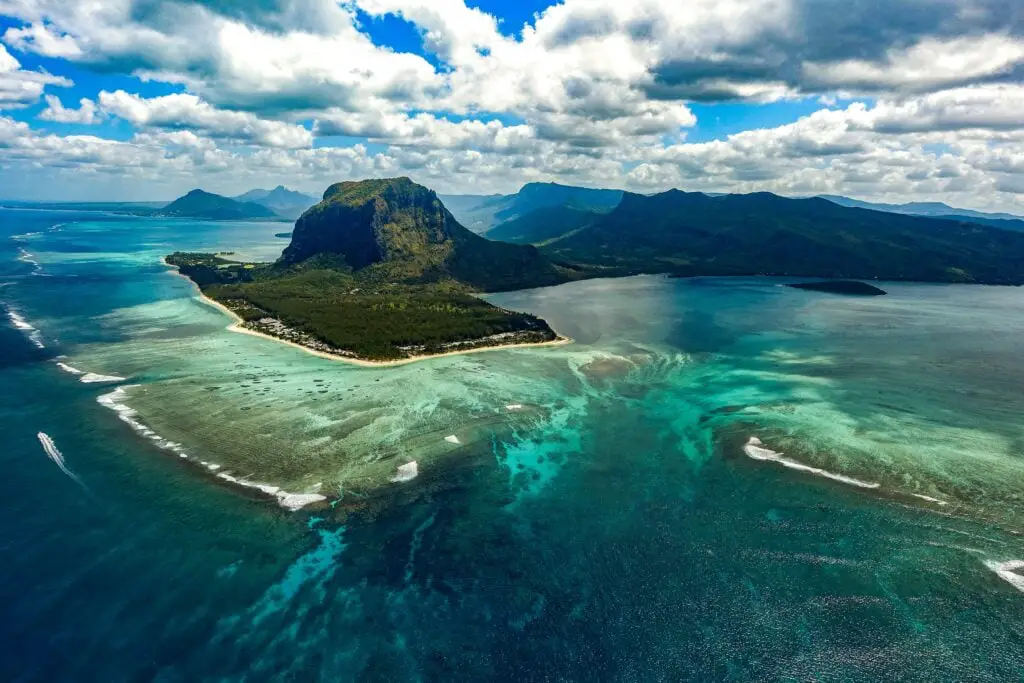 Mauritius from the air