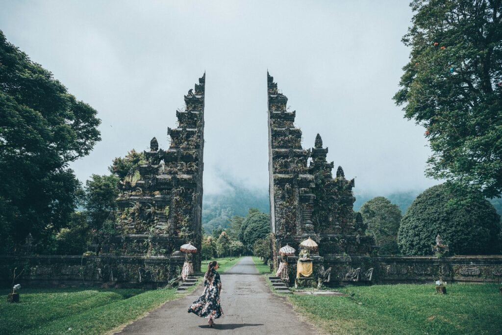 Handara Iconic Gate located in North Bali, Indonesia