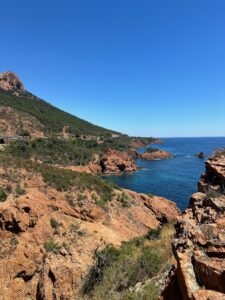 Breathtaking coastal scenery with rugged cliffs and vibrant blue ocean waters.